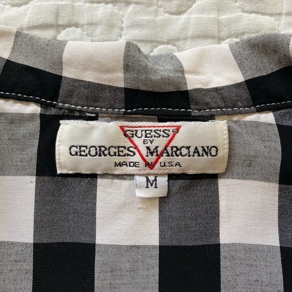 Vintage 80s Plaid Cowgirl Tie Up Blouse 🐮 - Picture 5 of 7